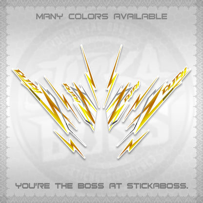 CLICK 125 V2 INDO FOR WHITE DECALS (2024 CL 00-A8 STYLE) STICKER KITS By STICKABOSS
