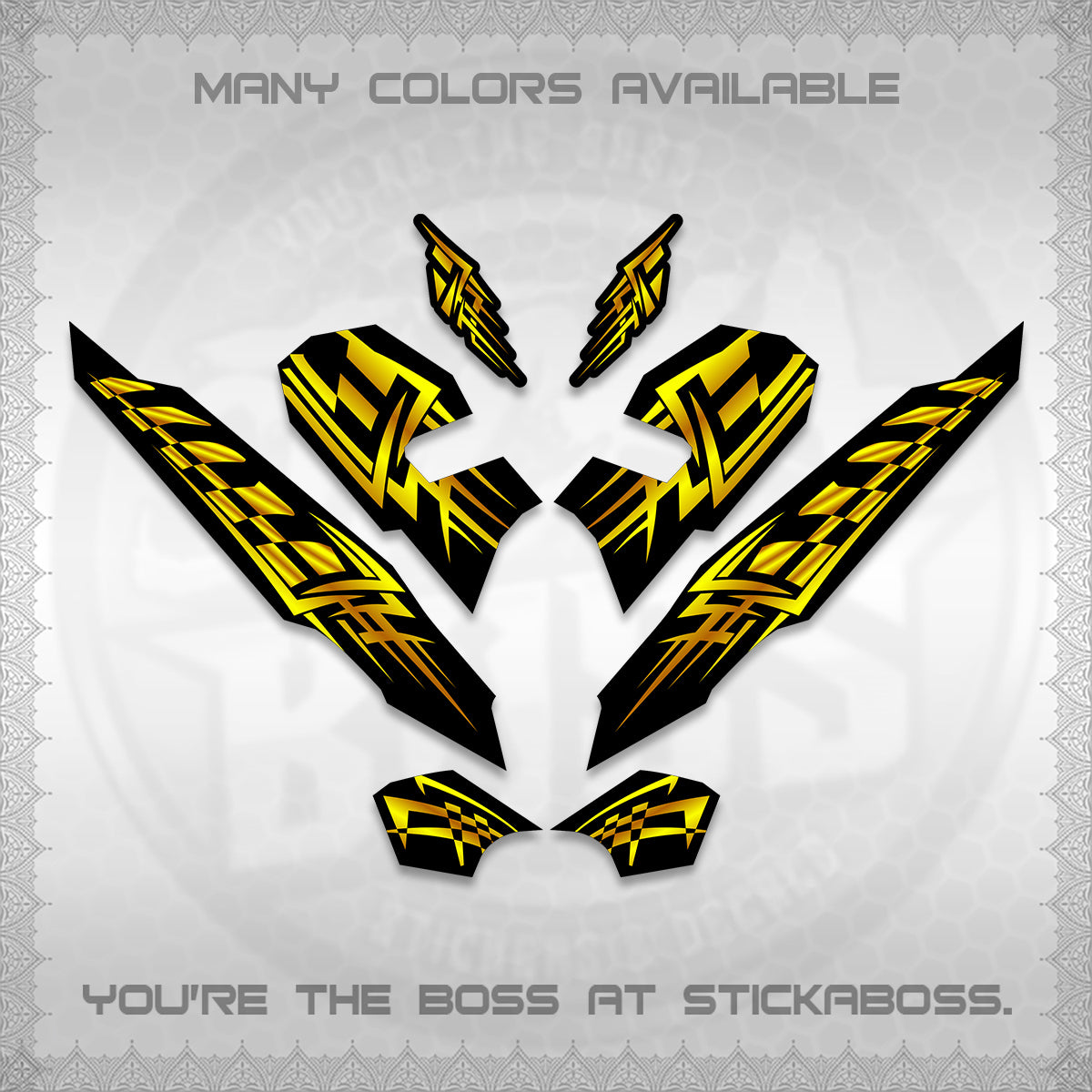 CLICK 125 V3 VARIO INDO-MALAY DECALS (2026 TRIBAL LINES DESIGN) STICKER DECALS By STICKABOSS
