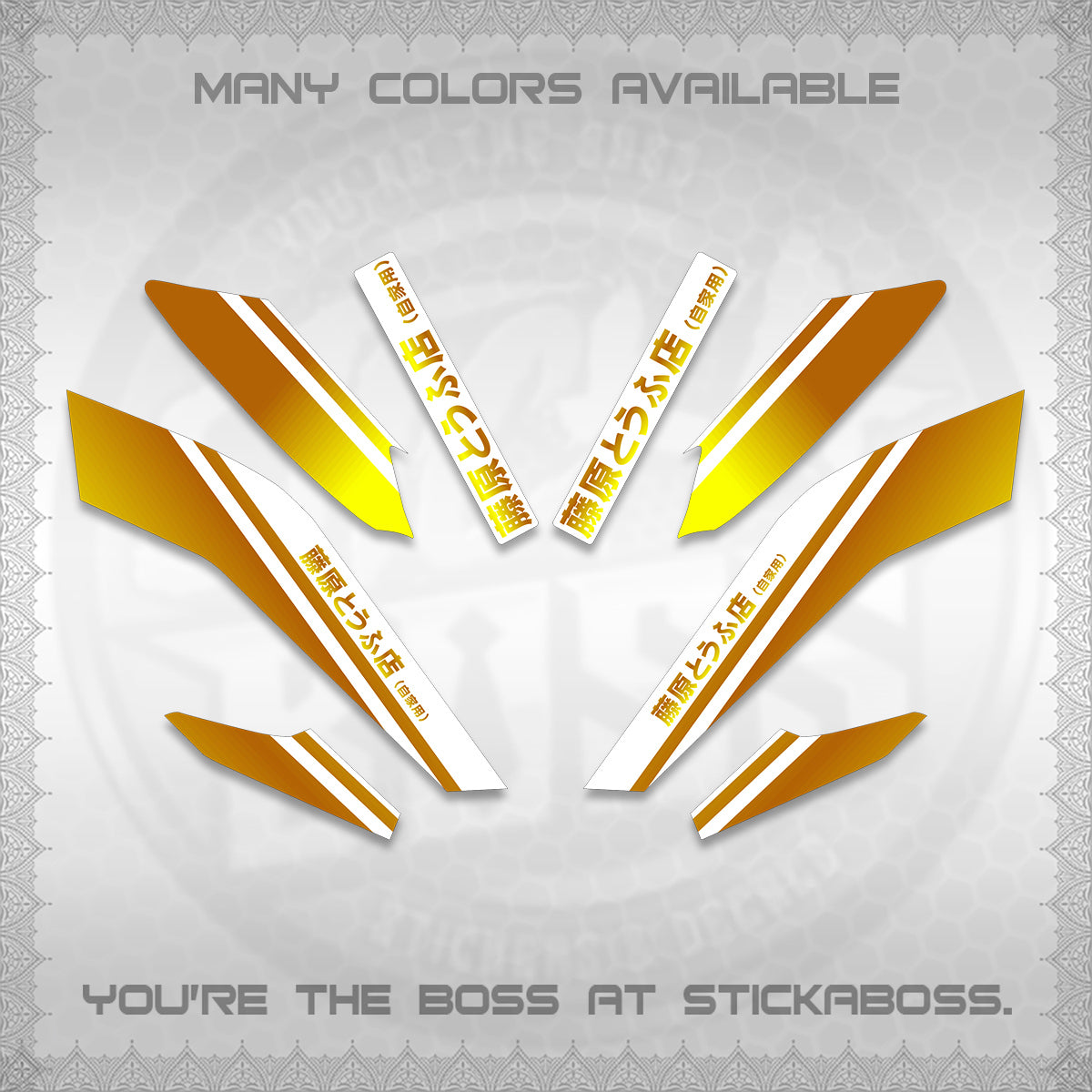 NMAX V2 FOR WHITE DECALS (TRUENO STYLE DESIGN) STICKER KITS By STICKABOSS