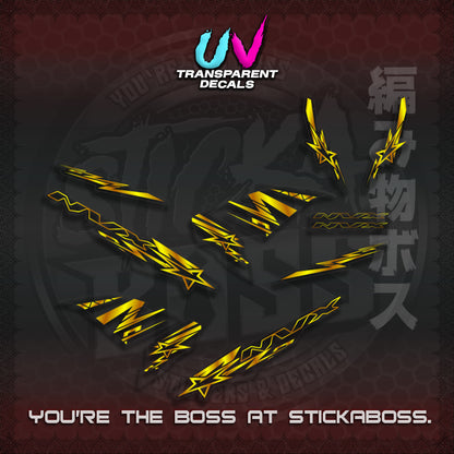 【PREMIUM UV PRINT】AEROX V1 MALAY CONCEPT ( TRANSPARENT NVX STARLIGHT ) STICKER DECALS By STICKABOSS