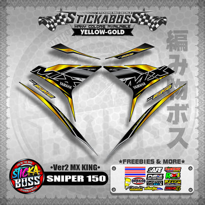 SNIPER 150 DECALS ( Ver2 MX KING )【WITH FREEBIES】MALAYSIAN CONCEPT/Y15ZR/EXCITER 150