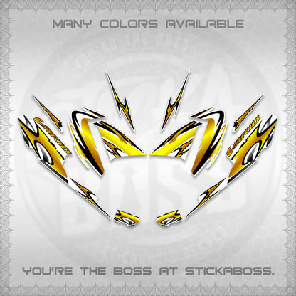 CLICK 125 V4 VARIO STRIPING FOR WHITE DECALS (2026 NEW LED DESIGN) STICKER DECALS By STICKABOSS