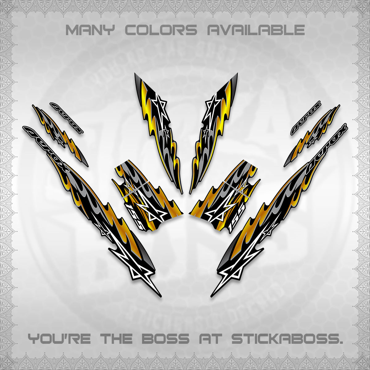 AEROX V2 INDO DECALS (2026 STAR 0001 MOTIF) STICKER KITS By STICKABOSS