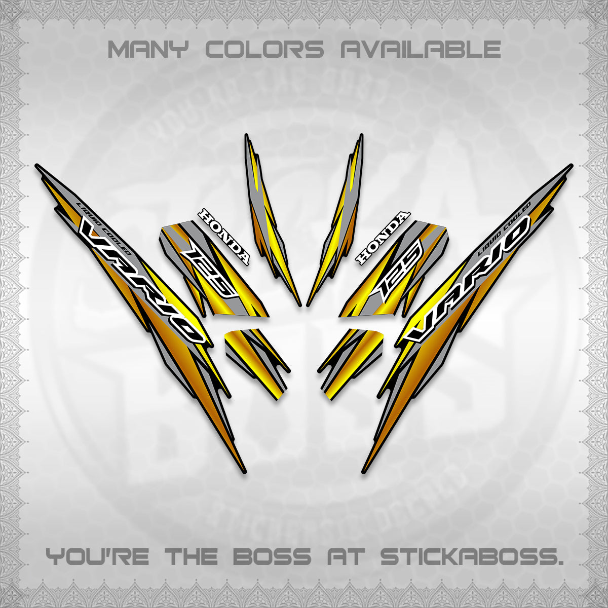 CLICK 125 V3 INDO DECALS (2024 SV 22-A1 STYLE) STICKER KITS By STICKABOSS
