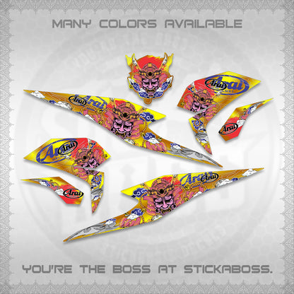 BEAT FI INDO DECALS (2026 NEW SAMURAI MOTIF) STICKER KITS BY STICKABOSS