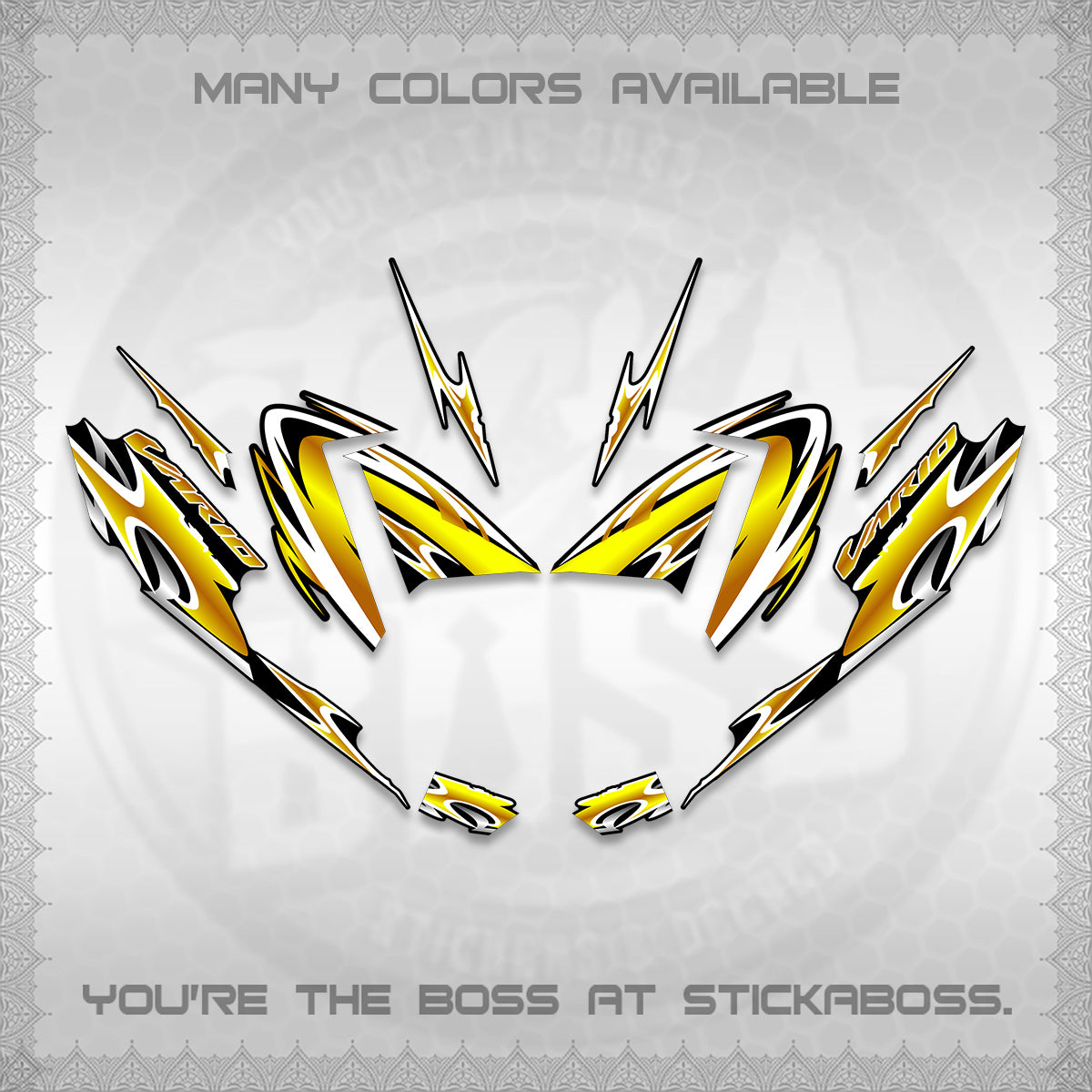 CLICK 125 V4 VARIO STRIPING DECALS (2026 NEW LED DESIGN) STICKER DECALS By STICKABOSS