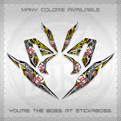 CLICK 125 V4 DECALS (2026 NEW RCB 2.0 DESIGN) STICKER KITS BY STICKABOSS