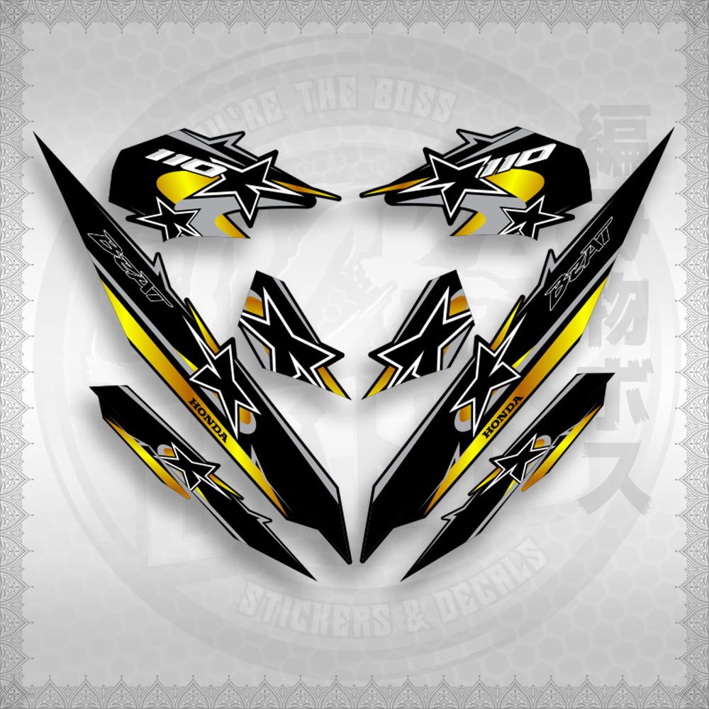 BEAT Fi V3 INDO CONCEPT ( TERBARU MOTIF ) STICKER DECALS By STICKABOSS