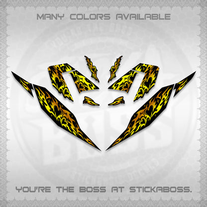 CLICK 125 V4 DECALS (2026 TRIBAL HEART DESIGN) STICKER KITS BY STICKABOSS