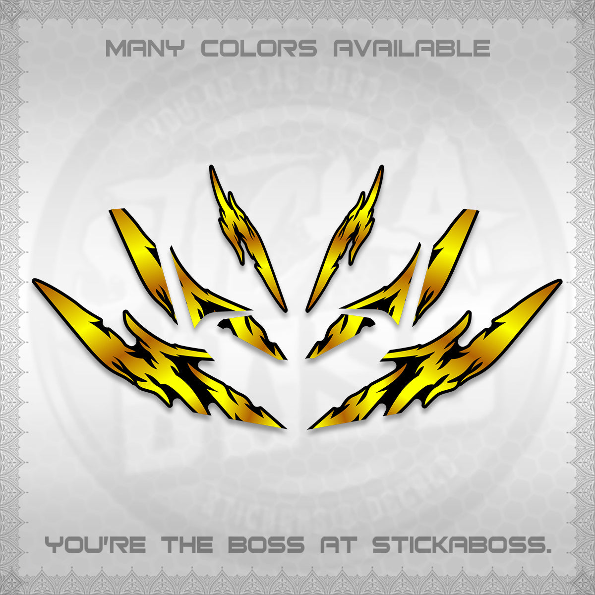 CLICK 125 V4 VARIO DECALS (2026 TAMIYA-STYLE RACING DESIGN) STICKER KITS By STICKABOSS