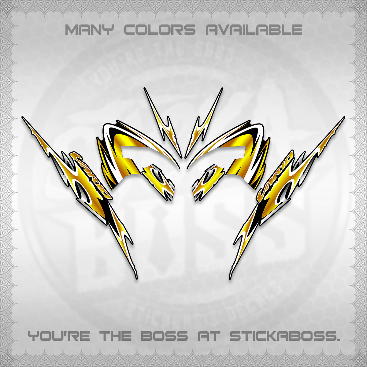 CLICK 125 V3 VARIO STRIPING DECALS (2026 NEW LED DESIGN) STICKER KITS By STICKABOSS