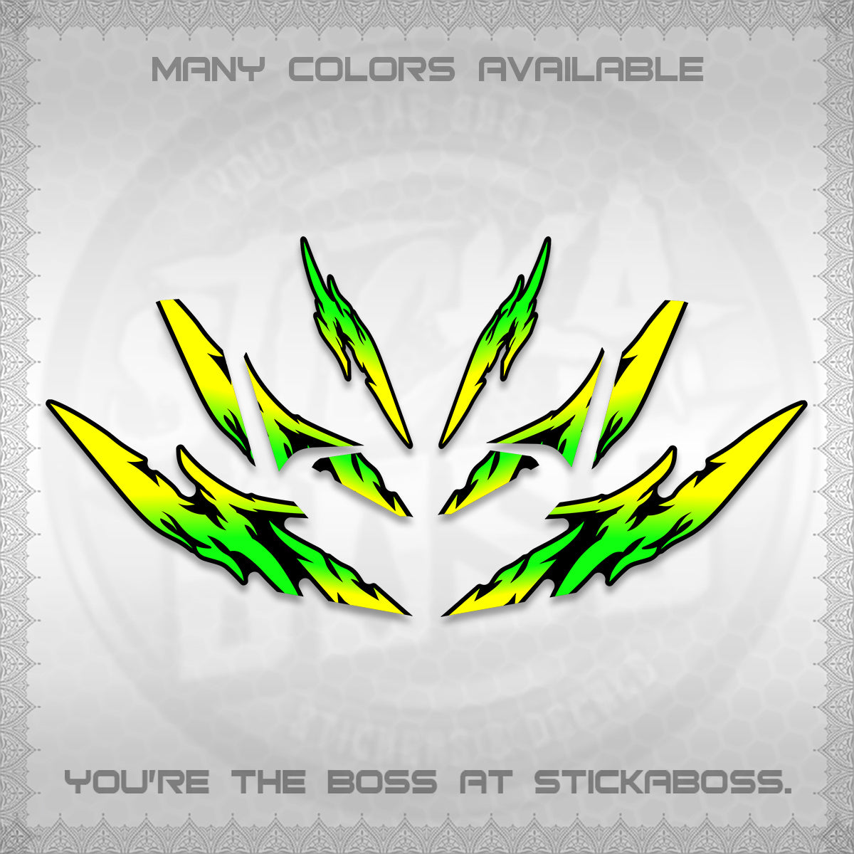 CLICK 125 V4 VARIO DECALS (2026 TAMIYA-STYLE RACING DESIGN) STICKER KITS By STICKABOSS
