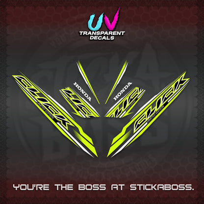 CLICK 125 V3 INDO UV TRANSPARENT DECALS (2024 SV 13-A2 STYLE) STICKER KITS By STICKABOSS