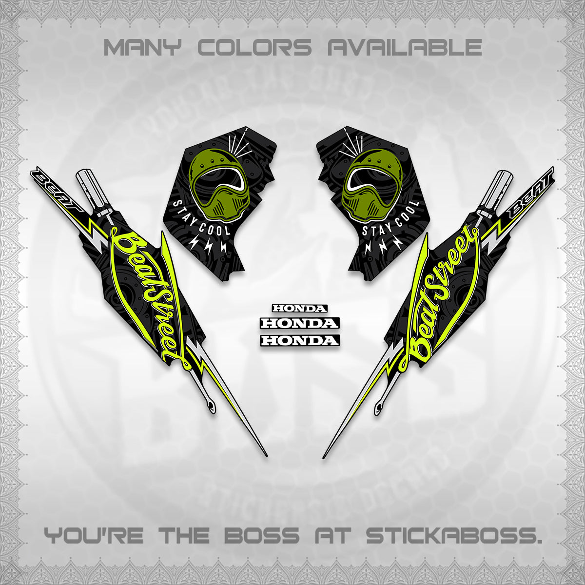 BEAT FI V2 DECALS (2026 BEATSTREET DESIGN) STICKER KITS BY STICKABOSS