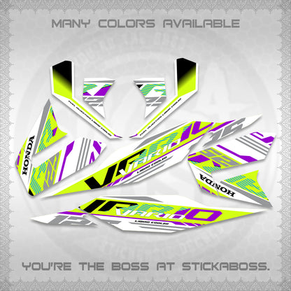 CLICK 125 V4 MALAY VARIO FOR WHITE DECALS (2026 VV12 DESIGN) STICKER KITS BY STICKABOSS