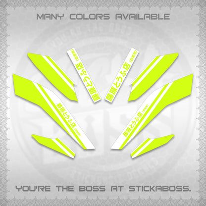 NMAX V2 FOR WHITE DECALS (TRUENO STYLE DESIGN) STICKER KITS By STICKABOSS