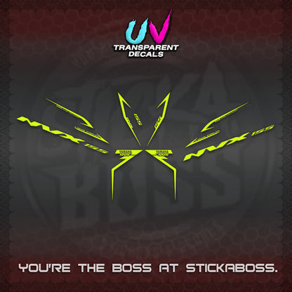 AEROX 155 V2 UV TRANSPARENT STRIPING DECALS (2022 NVX 1-TONE) STICKER KITS BY STICKABOSS