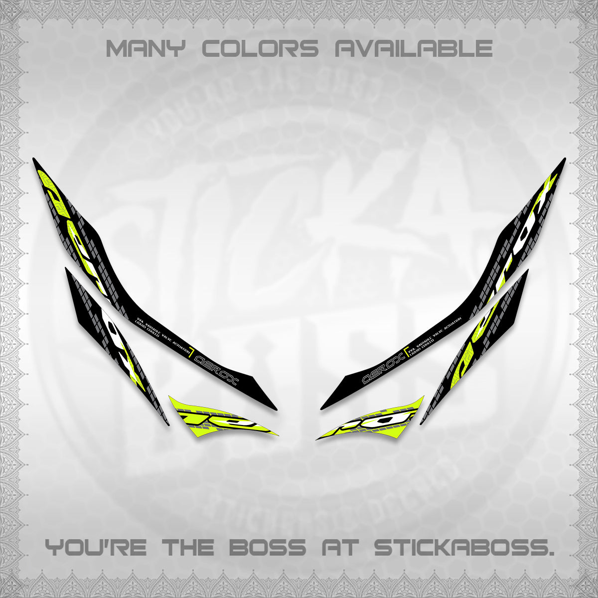 AEROX 155 V1 DECALS (NEW 2026 VORTEX) STICKER KITS BY STICKABOSS