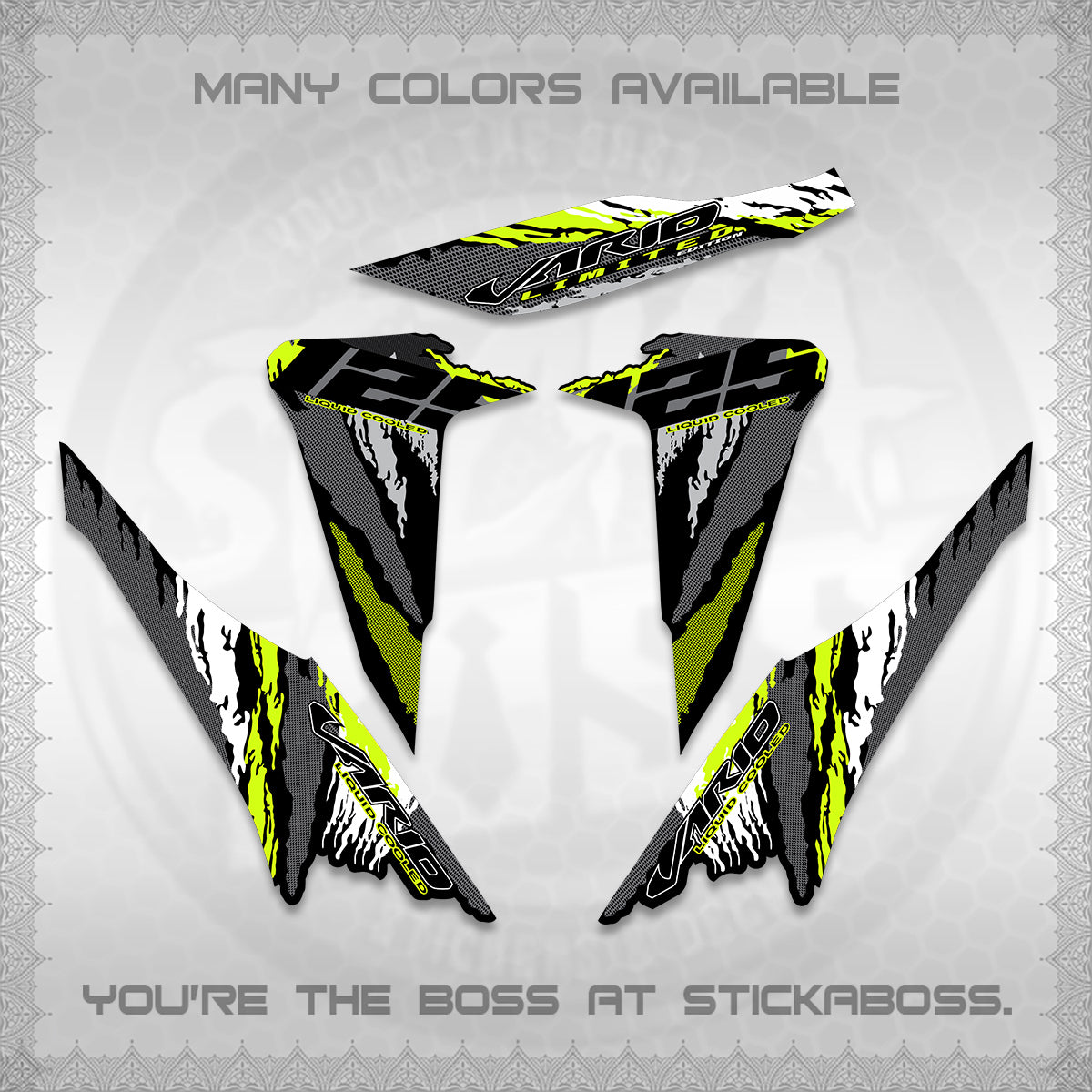 CLICK 125 V2 VARIO DECALS (2022 SPLASH SPECIAL) STICKER KITS BY STICKABOSS