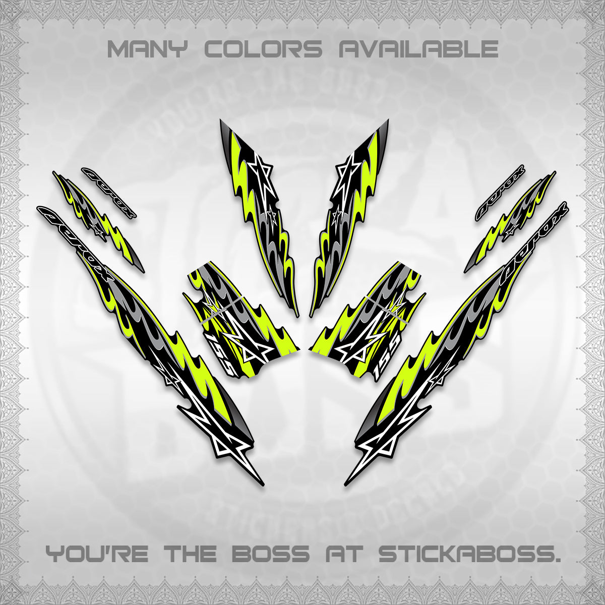 AEROX V2 INDO DECALS (2026 STAR 0001 MOTIF) STICKER KITS By STICKABOSS