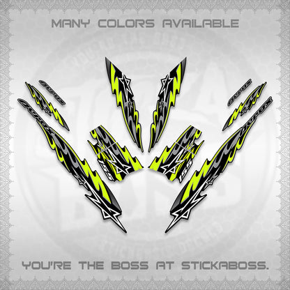 AEROX V2 INDO DECALS (2026 STAR 0001 MOTIF) STICKER KITS By STICKABOSS