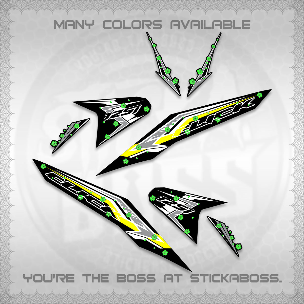 CLICK V2 VARIO DECALS (MOTIF POLET SAKURA DESIGN)STICKER DECALS By STICKABOSS