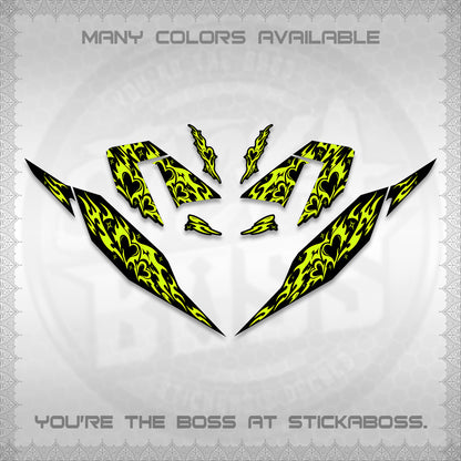 CLICK 125 V4 DECALS (2026 TRIBAL HEART DESIGN) STICKER KITS BY STICKABOSS