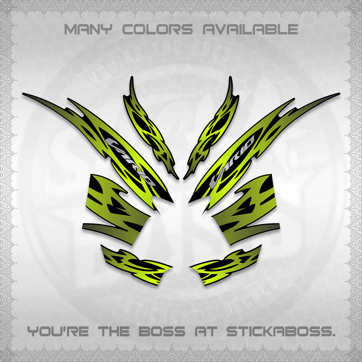 CLICK 125 V2 INDO STRIPING DECALS (2026 NUSANTARA MOTIF) STICKER DECALS By STICKABOSS