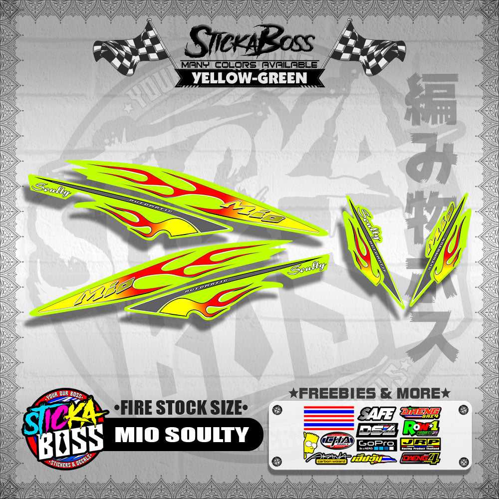 MIO SOULTY DECALS ( FIRE STOCK SIZE )【WITH FREEBIES】