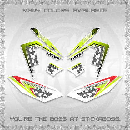 CLICK 125 V4 VIETNAM FOR WHITE DECALS (2026 TERBARU MOTIF DESIGN) STICKER KITS BY STICKABOSS