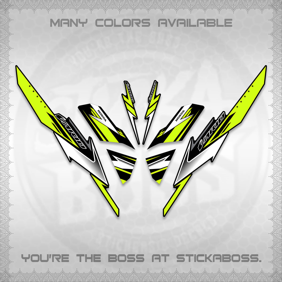 CLICK 125 V3 VARIO DECALS (2023 CUSTOM STYLE 01) STICKER KITS By STICKABOSS
