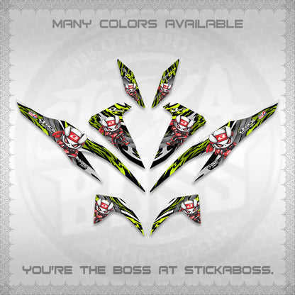 CLICK 125 V2 DECALS (2026 NEW RCB 2.0 DESIGN) STICKER KITS BY STICKABOSS