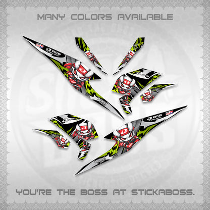 BEAT FI V3 FOR WHITE DECALS (2026 NEW RCB 2.0 DESIGN) STICKER KITS BY STICKABOSS