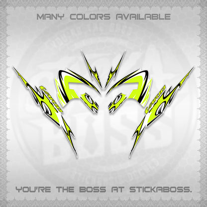 CLICK 125 V3 VARIO STRIPING FOR WHITE DECALS (2026 NEW LED DESIGN) STICKER KITS By STICKABOSS