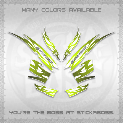 CLICK 125 V2 INDO STRIPING FOR WHITE DECALS (2026 NUSANTARA MOTIF) STICKER DECALS By STICKABOSS