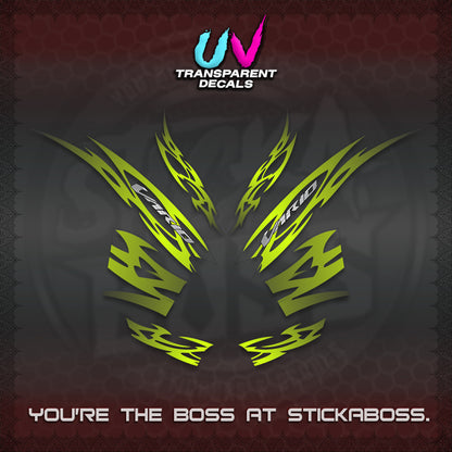CLICK 125 V2 INDO STRIPING UV TRANSPARENT DECALS (2026 NUSANTARA MOTIF) STICKER DECALS By STICKABOSS