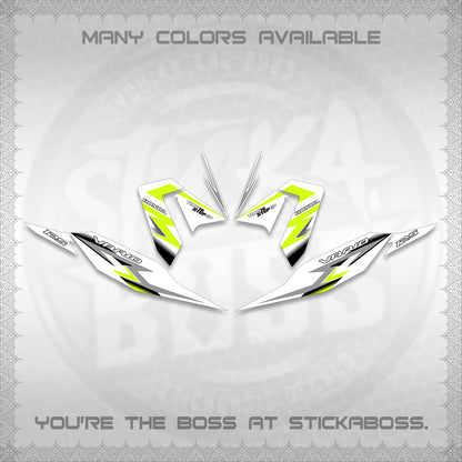 CLICK 125 V4 VARIO FOR WHITE DECALS (2026 VR0006 DESIGN) STICKER KITS BY STICKABOSS