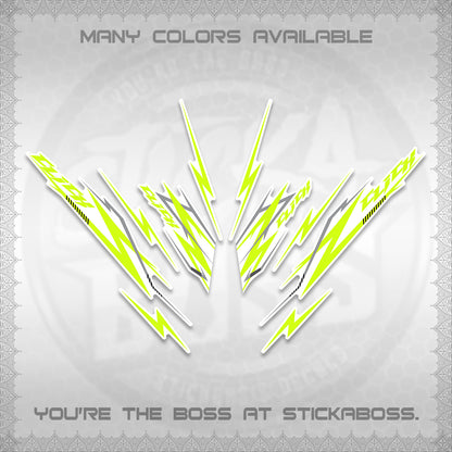 CLICK 125 V2 INDO FOR WHITE DECALS (2024 CL 00-A8 STYLE) STICKER KITS By STICKABOSS