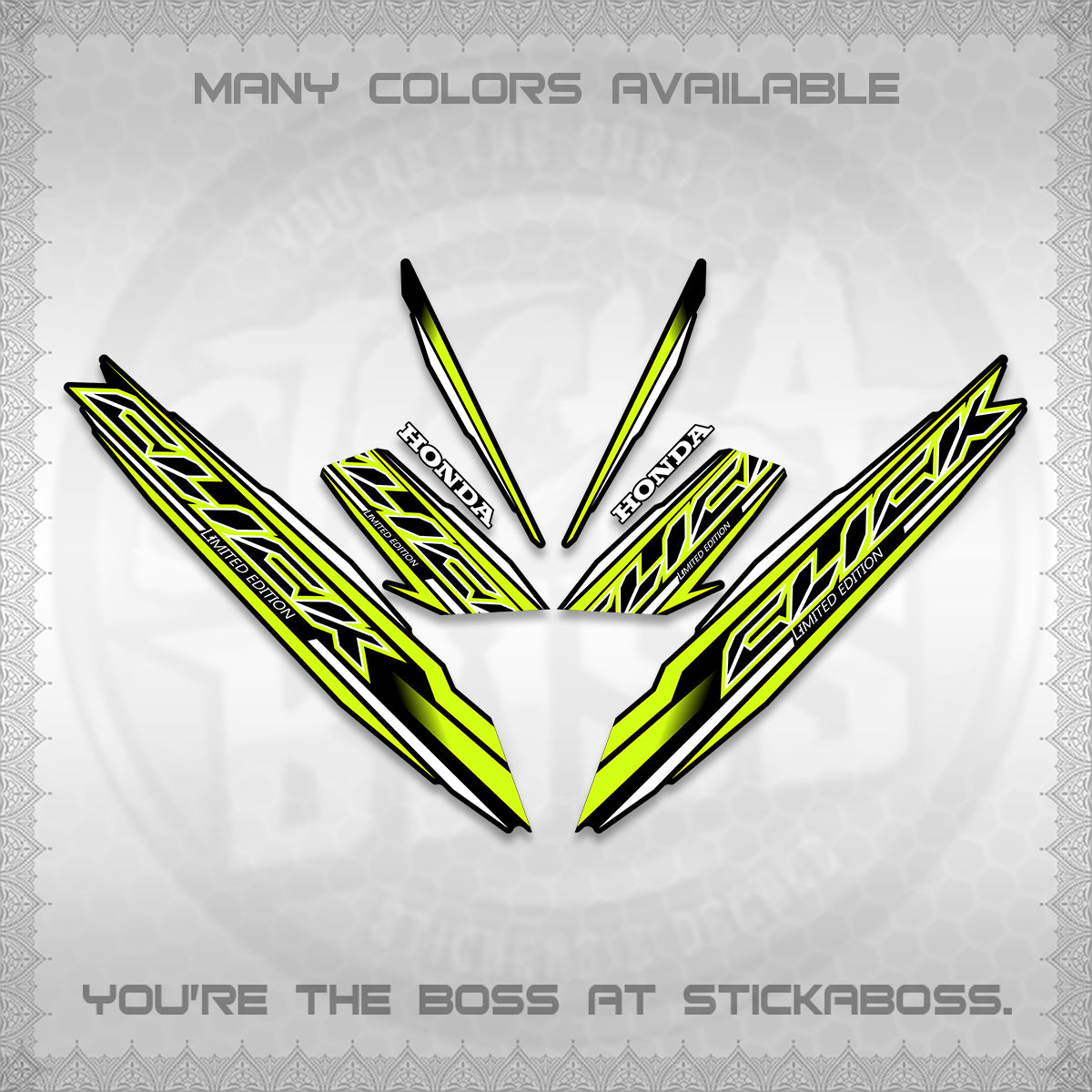 CLICK 125 V3 INDO DECALS (2024 SV 13-A2 STYLE) STICKER KITS By STICKABOSS