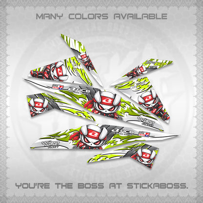 BEAT FI V1 FOR WHITE DECALS (2026 NEW RCB 2.0 DESIGN) STICKER KITS BY STICKABOSS