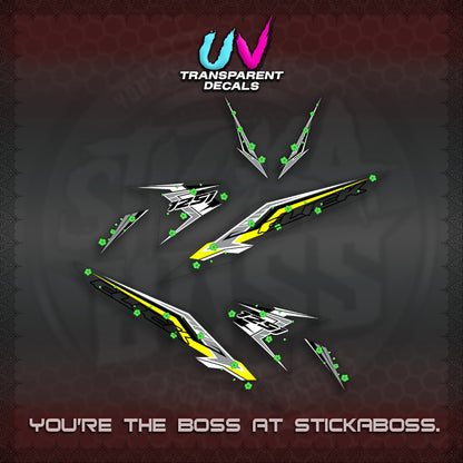 CLICK V2 UV TRANSPARENT VARIO DECALS (MOTIF POLET SAKURA DESIGN)STICKER DECALS By STICKABOSS