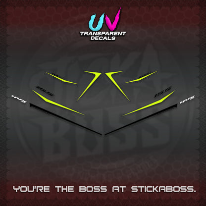 AEROX 155 V2 UV TRANSPARENT DECALS (2026 NVX MINIMALIST 01) STICKER KITS BY STICKABOSS