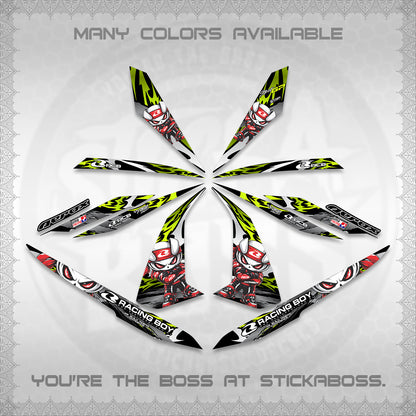 AEROX 155 V1 DECALS (2026 NEW RCB 2.0 DESIGN) STICKER KITS BY STICKABOSS