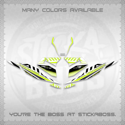 CLICK 125 V4 VARIO FOR WHITE DECALS (2026 VR0007 DESIGN) STICKER KITS By STICKABOSS