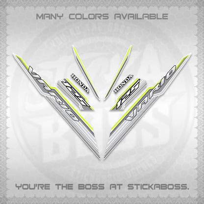 CLICK 125 V3 INDO FOR WHITE DECALS (2024 SV 07-A2 STYLE) STICKER KITS By STICKABOSS