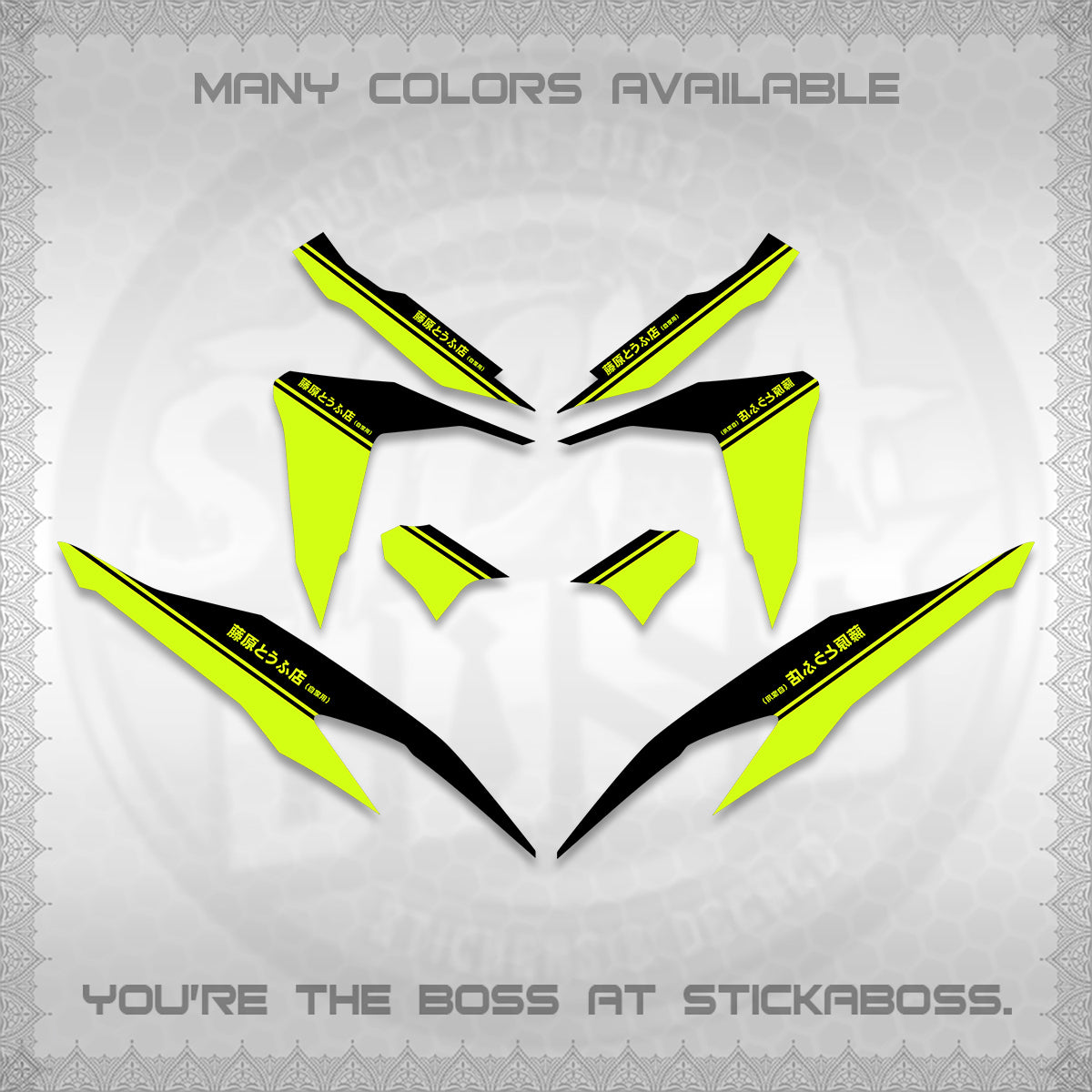 CLICK V2 DECALS (TRUENO STYLE DESIGN) STICKER KITS BY STICKABOSS
