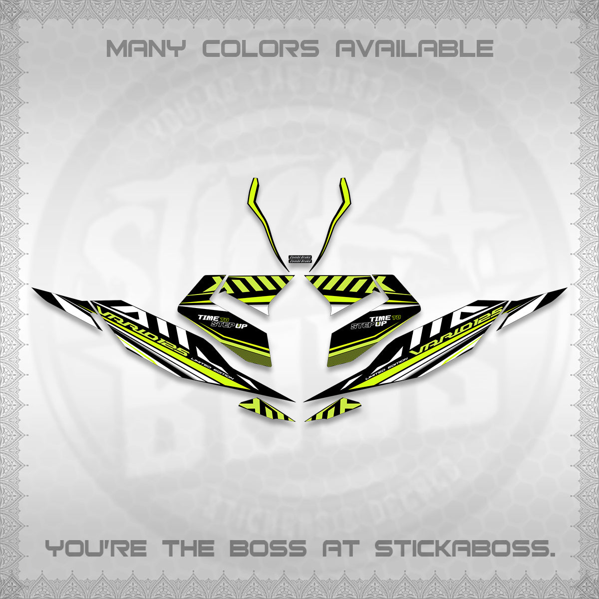 CLICK 125 V4 VARIO DECALS (2026 VR0007 DESIGN) STICKER KITS By STICKABOSS