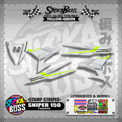 SNIPER 150 DECALS ( STAMP STRIPES )【WITH FREEBIES】