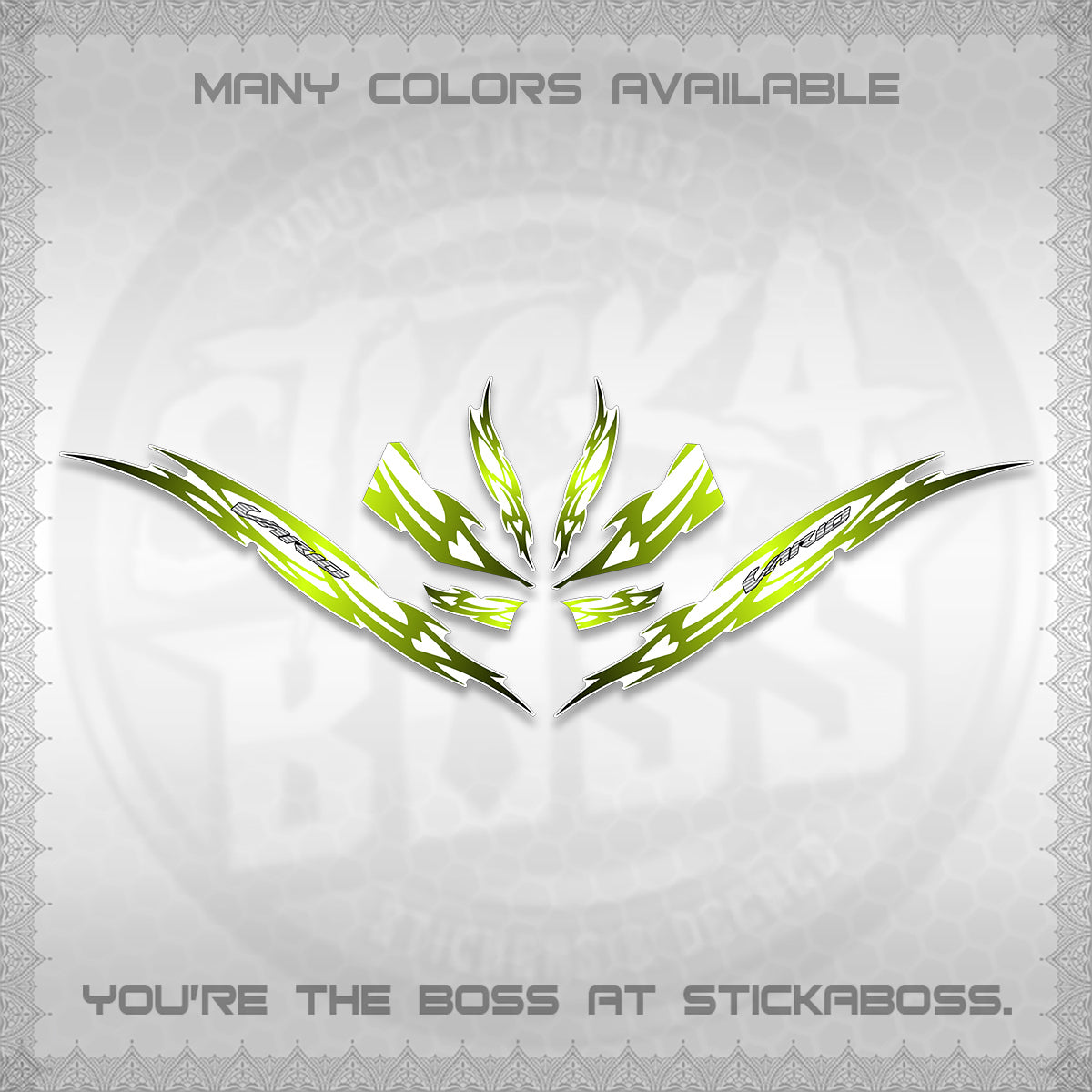 CLICK 125 V3 INDO VARIO FOR WHITE DECALS (2026 NUSANTARA STRIPING) STICKER DECALS By STICKABOSS