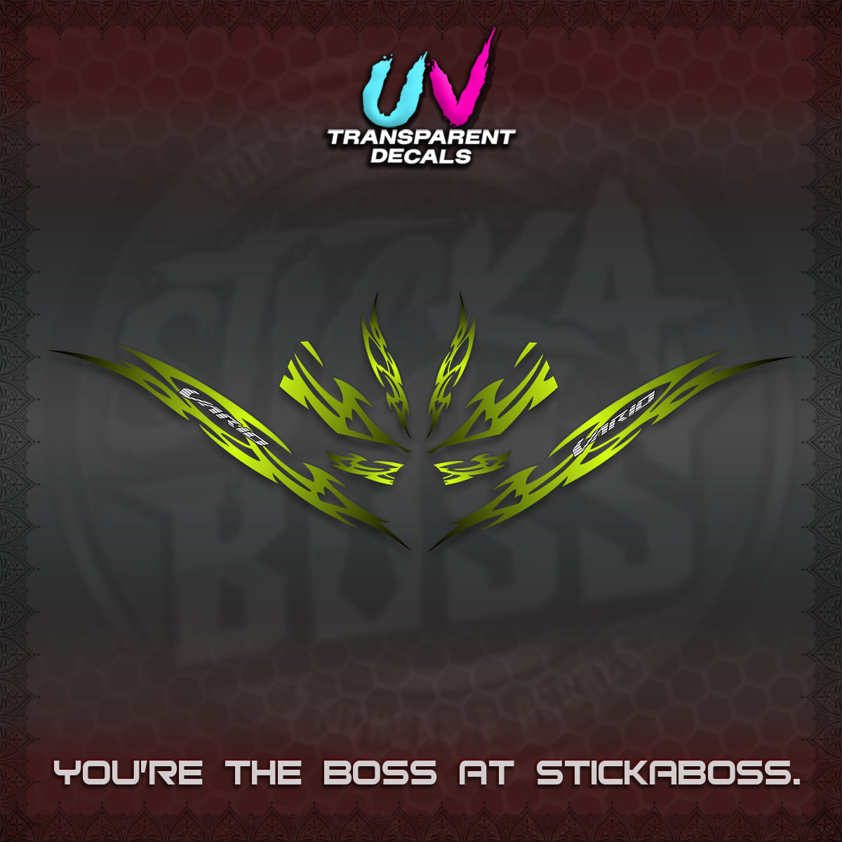 CLICK 125 V3 INDO VARIO UV TRANSPARENT DECALS (2026 NUSANTARA STRIPING) STICKER DECALS By STICKABOSS